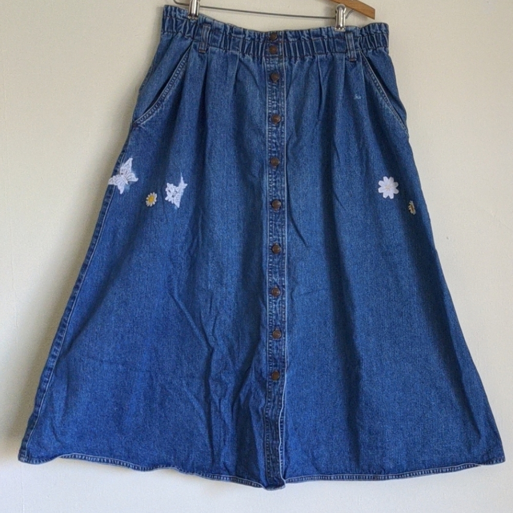 Vintage Jordache Denim Jean Skirt 🦋🌻💙 🤍
